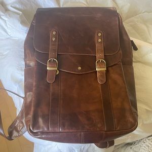 Handmade Leather Laptop Backpack Bag - The Leather Store